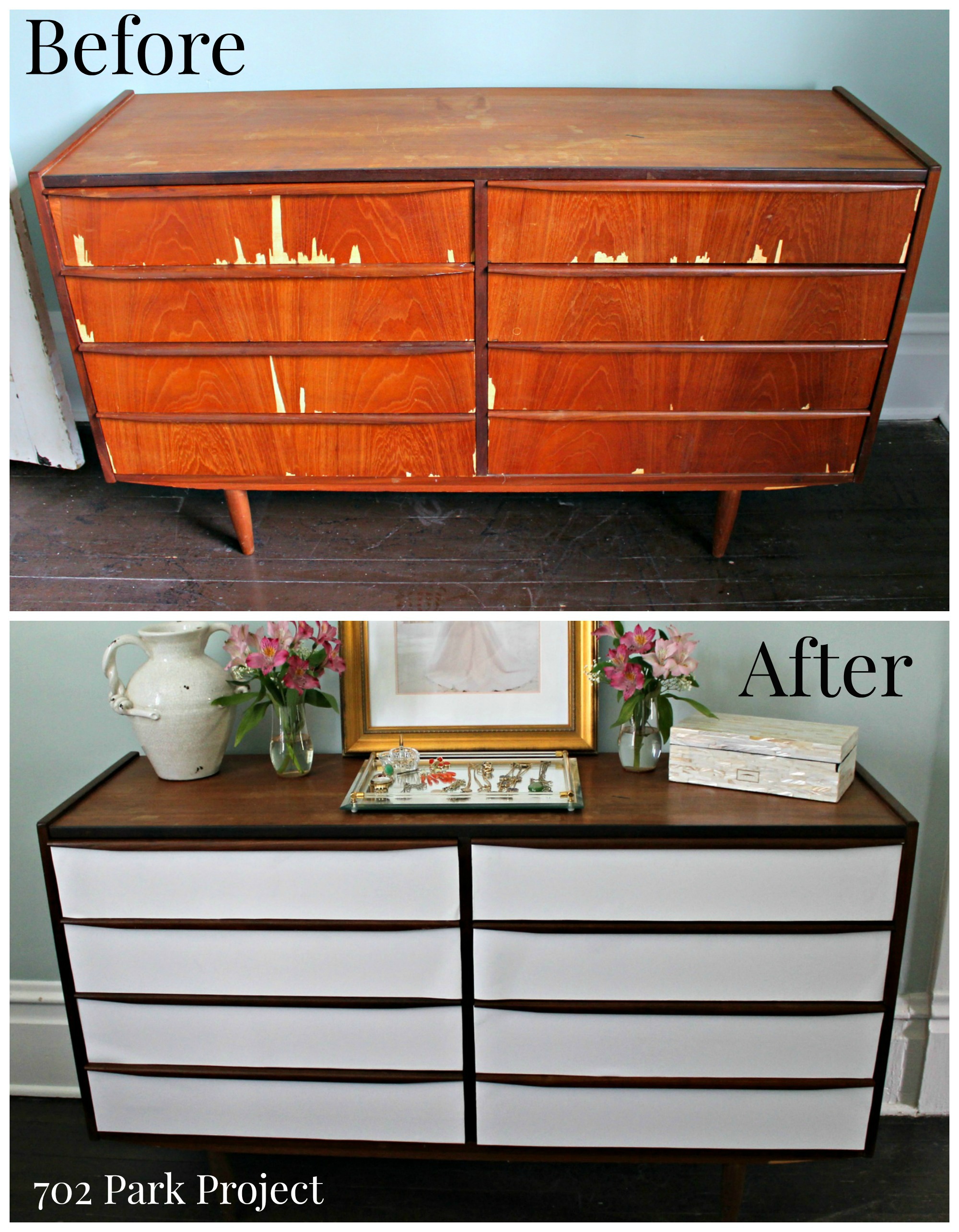 702 Archives Mid Century Dresser Makeover 702 Park Project